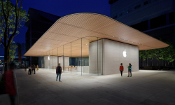 Točivé schodiště a lavičky z balvanů, to je nový Apple Store v Číně